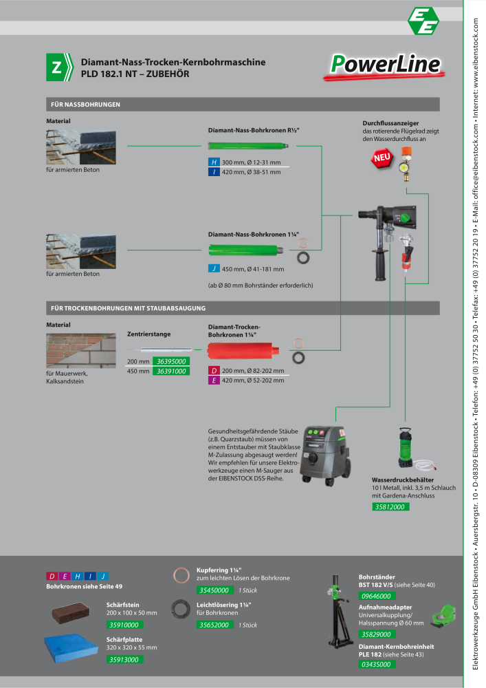 Eibenstock Hauptkatalog Elektrowerkzeuge Nº: 579 - Página 34