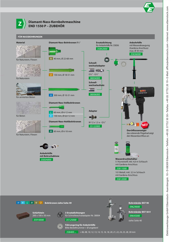 Eibenstock Hauptkatalog Elektrowerkzeuge NO.: 579 - Page 38