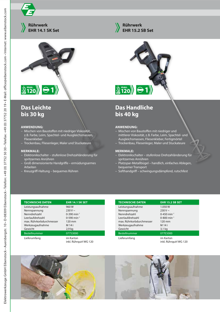 Eibenstock Hauptkatalog Elektrowerkzeuge Nº: 579 - Página 61
