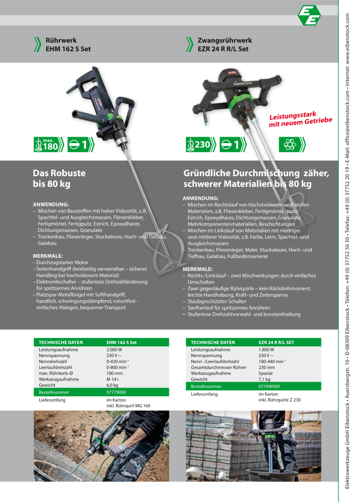 Eibenstock Hauptkatalog Elektrowerkzeuge Nº: 579 - Página 64