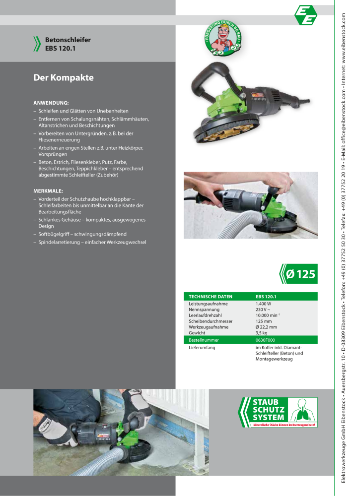 Eibenstock Hauptkatalog Elektrowerkzeuge Nº: 579 - Página 82