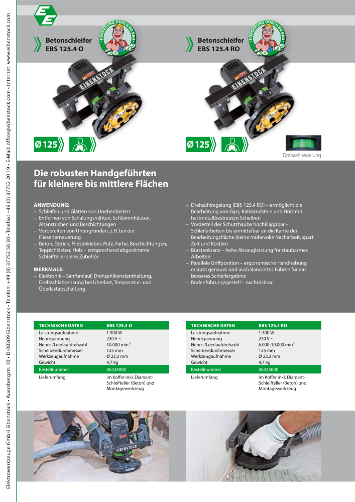 Eibenstock Hauptkatalog Elektrowerkzeuge NO.: 579 - Page 83