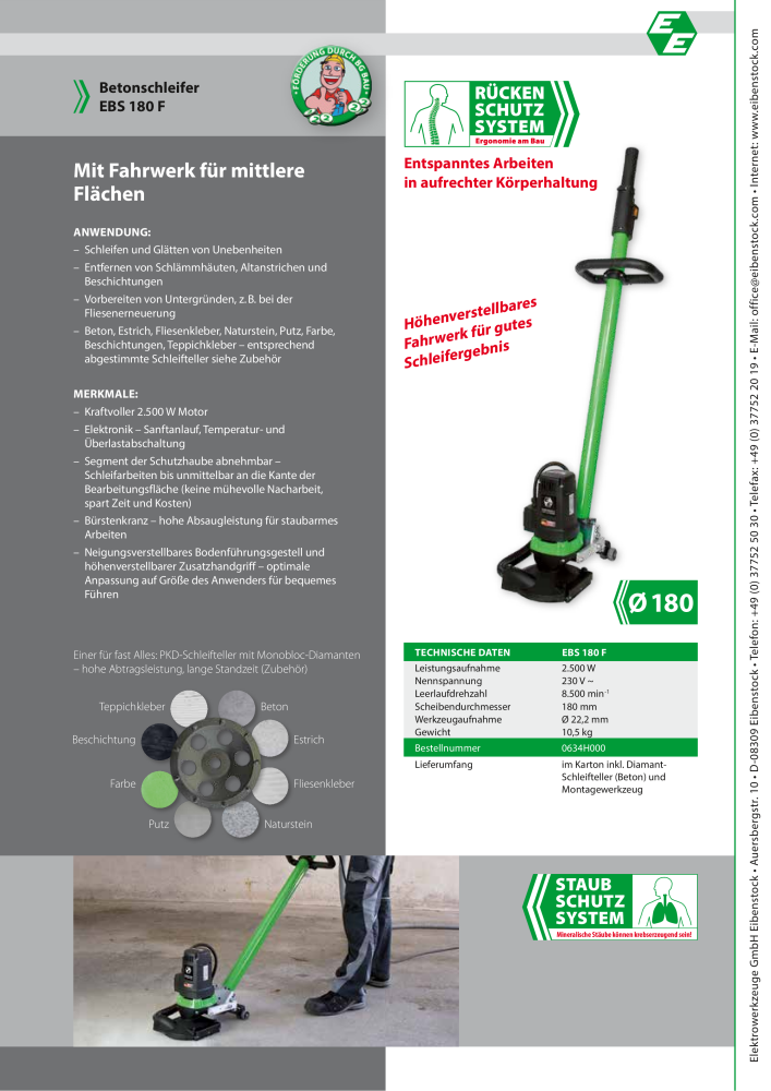 Eibenstock Hauptkatalog Elektrowerkzeuge NO.: 579 - Page 86
