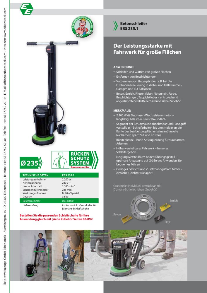 Eibenstock Hauptkatalog Elektrowerkzeuge NR.: 579 - Side 87