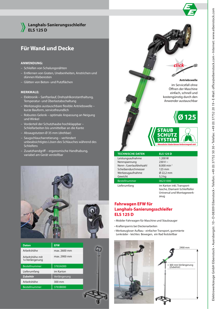 Eibenstock Hauptkatalog Elektrowerkzeuge NO.: 579 - Page 88