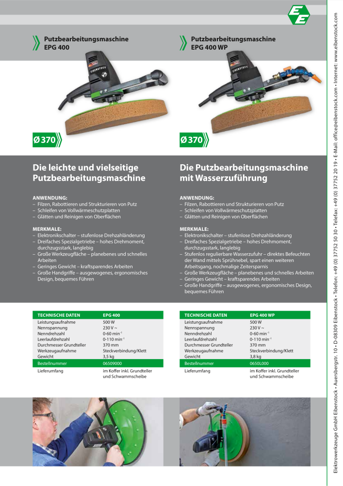 Eibenstock Hauptkatalog Elektrowerkzeuge Nº: 579 - Página 96