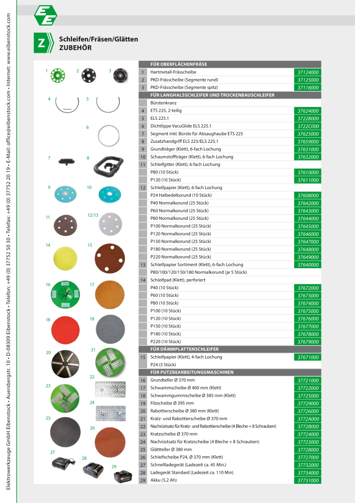 Eibenstock Hauptkatalog Elektrowerkzeuge Nº: 579 - Página 97