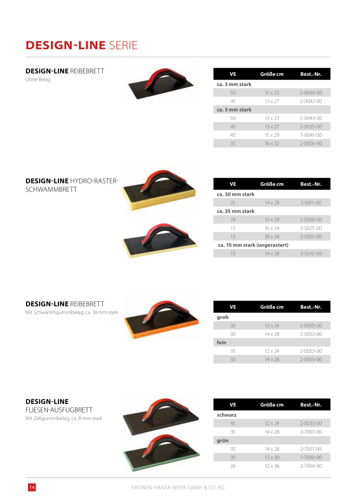Kronen Hansa Hauptkatalog Bauwerkzeuge NO.: 581 - Page 14