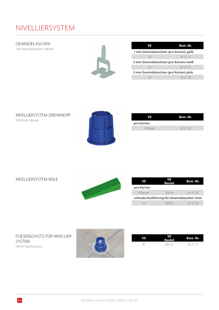 Kronen Hansa Hauptkatalog Bauwerkzeuge NR.: 581 - Side 34