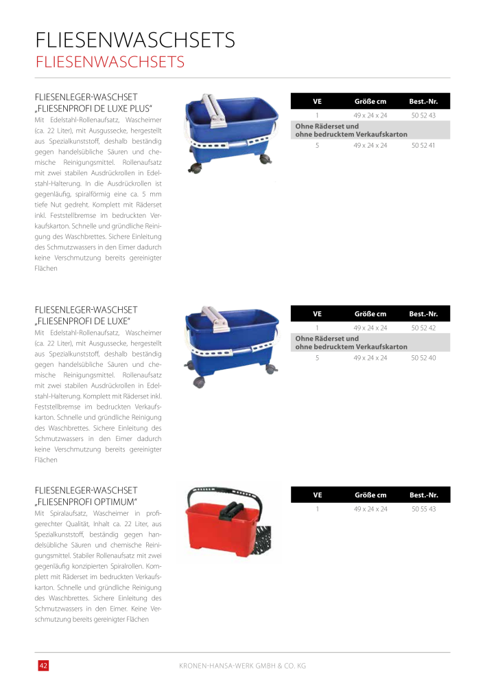 Kronen Hansa Hauptkatalog Bauwerkzeuge NO.: 581 - Page 42
