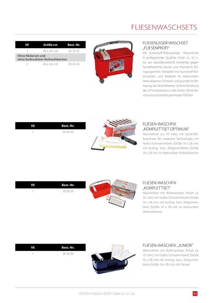 Kronen Hansa Hauptkatalog Bauwerkzeuge NO.: 581 - Page 43