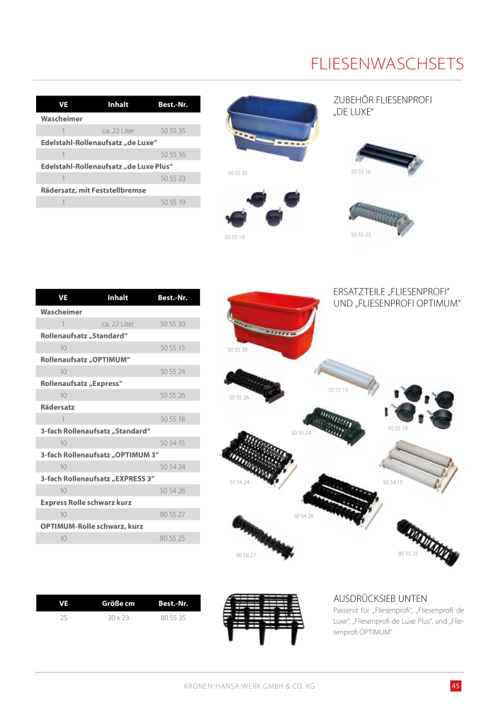 Kronen Hansa Hauptkatalog Bauwerkzeuge NO.: 581 - Page 45