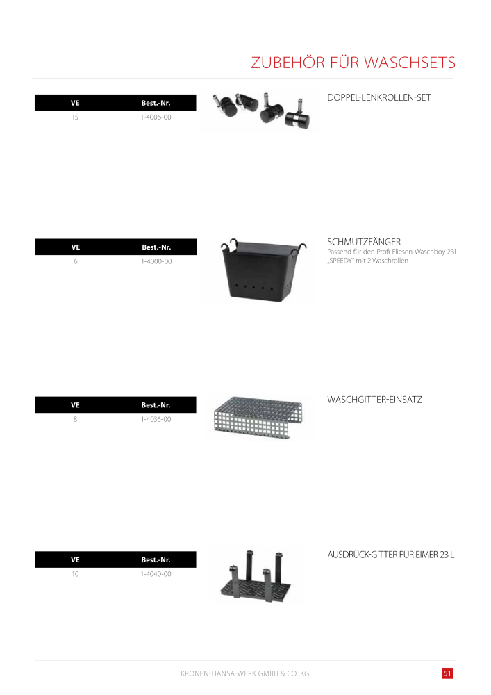 Kronen Hansa Hauptkatalog Bauwerkzeuge NO.: 581 - Page 51