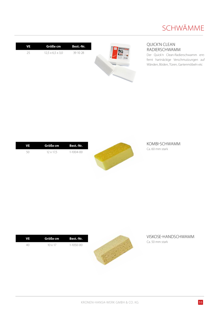 Kronen Hansa Hauptkatalog Bauwerkzeuge NO.: 581 - Page 55