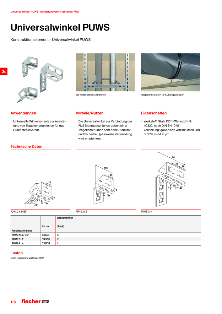 fischer Installationssysteme Hauptkatalog NR.: 582 - Side 116