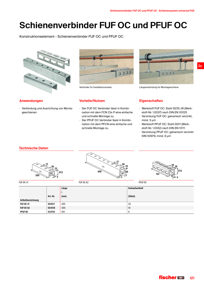 fischer Installationssysteme Hauptkatalog NR.: 582 - Side 121