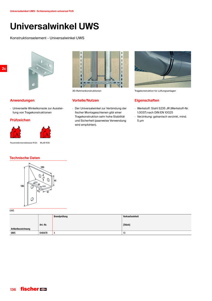fischer Installationssysteme Hauptkatalog NR.: 582 - Side 136