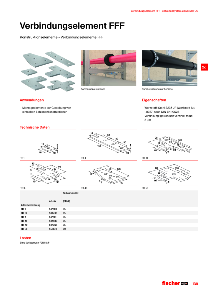 fischer Installationssysteme Hauptkatalog NR.: 582 - Side 139