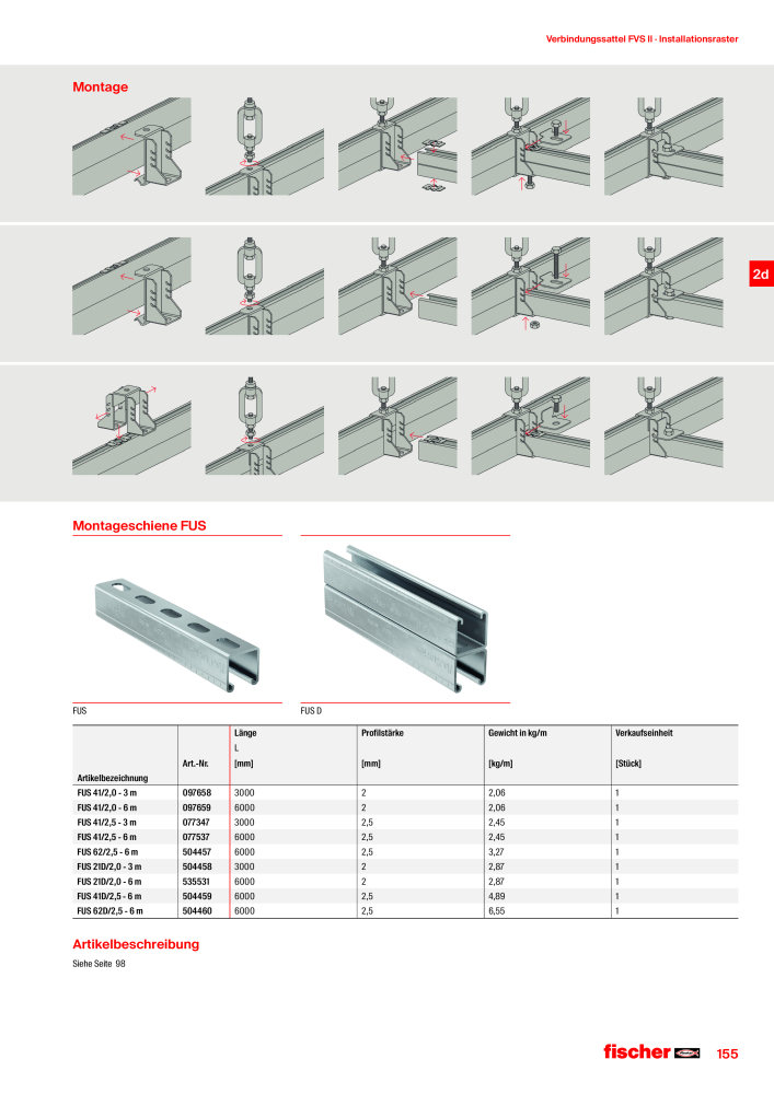 fischer Installationssysteme Hauptkatalog NR.: 582 - Side 155