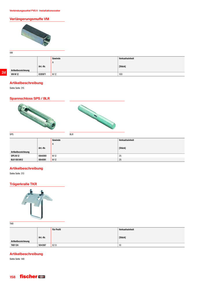 fischer Installationssysteme Hauptkatalog NR.: 582 - Side 158