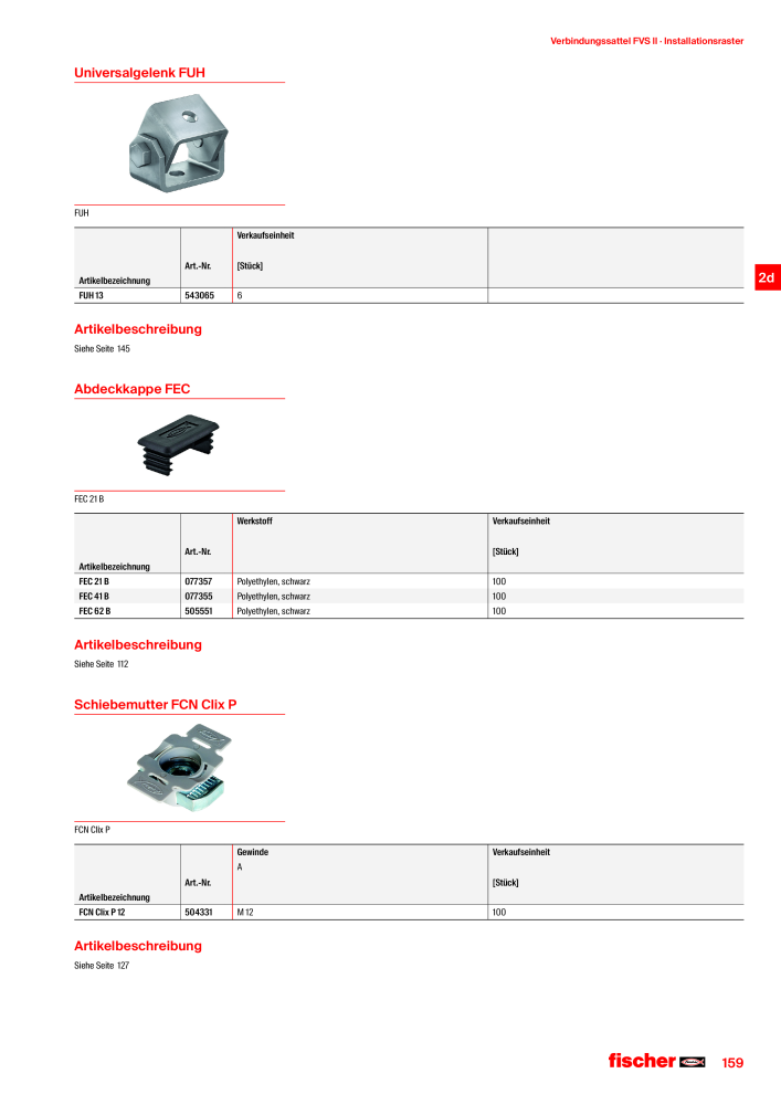 fischer Installationssysteme Hauptkatalog NR.: 582 - Side 159