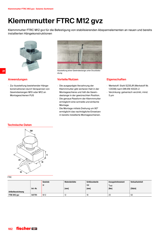 fischer Installationssysteme Hauptkatalog NR.: 582 - Side 182