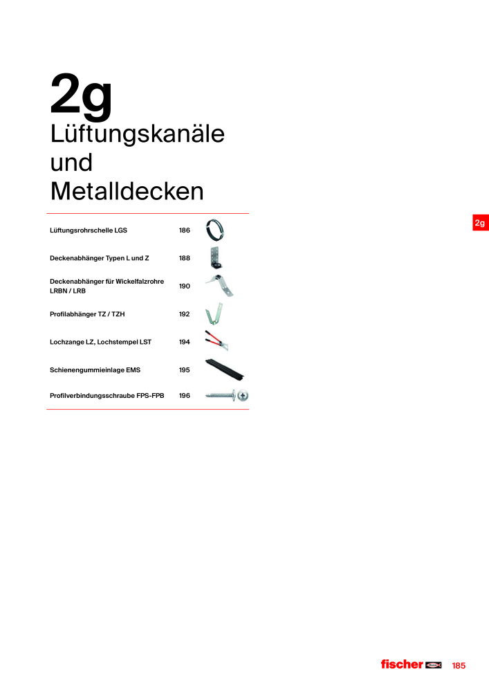 fischer Installationssysteme Hauptkatalog NR.: 582 - Side 185