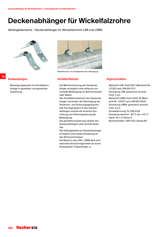fischer Installationssysteme Hauptkatalog NR.: 582 - Side 190