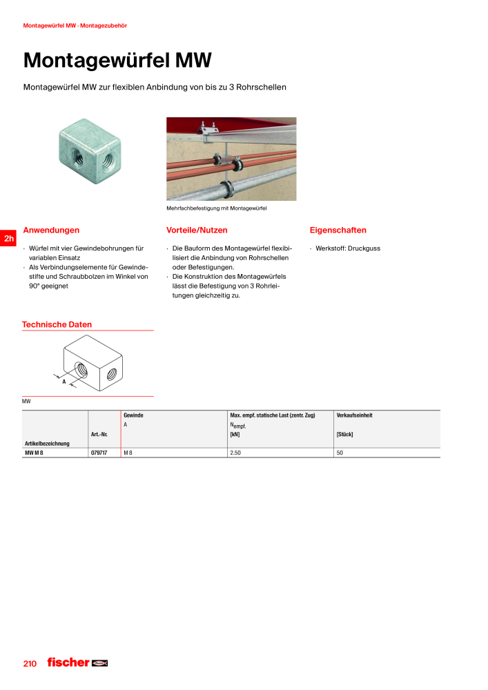 fischer Installationssysteme Hauptkatalog NR.: 582 - Side 210