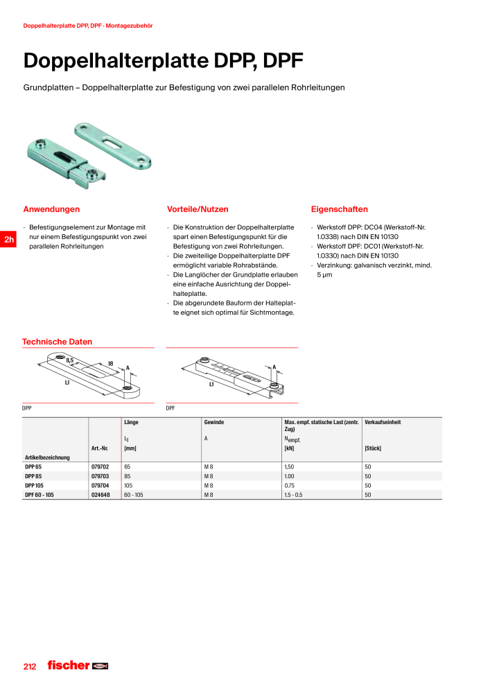 fischer Installationssysteme Hauptkatalog NR.: 582 - Side 212