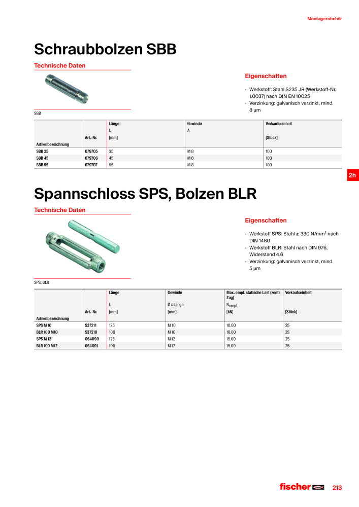 fischer Installationssysteme Hauptkatalog NR.: 582 - Side 213