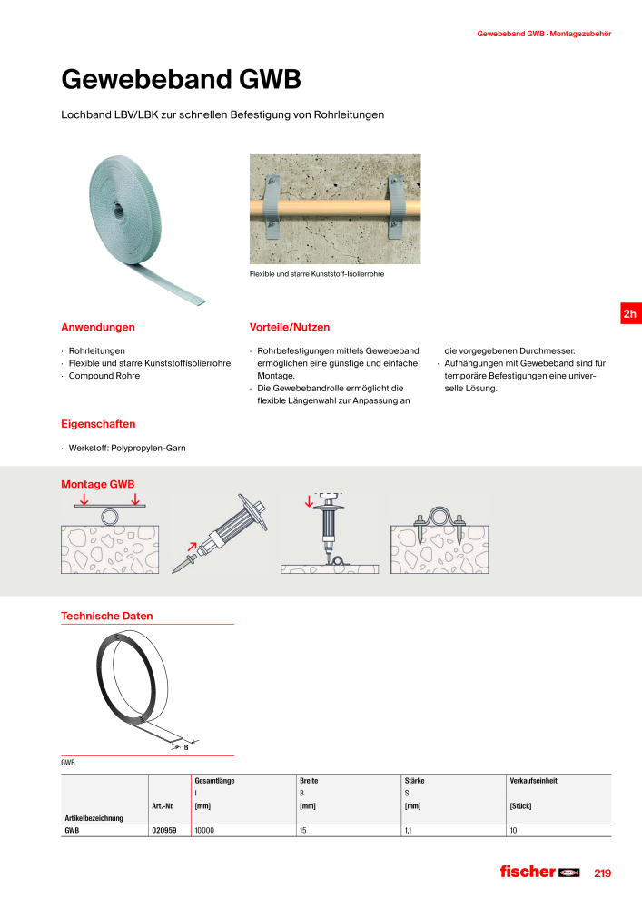 fischer Installationssysteme Hauptkatalog NR.: 582 - Side 219