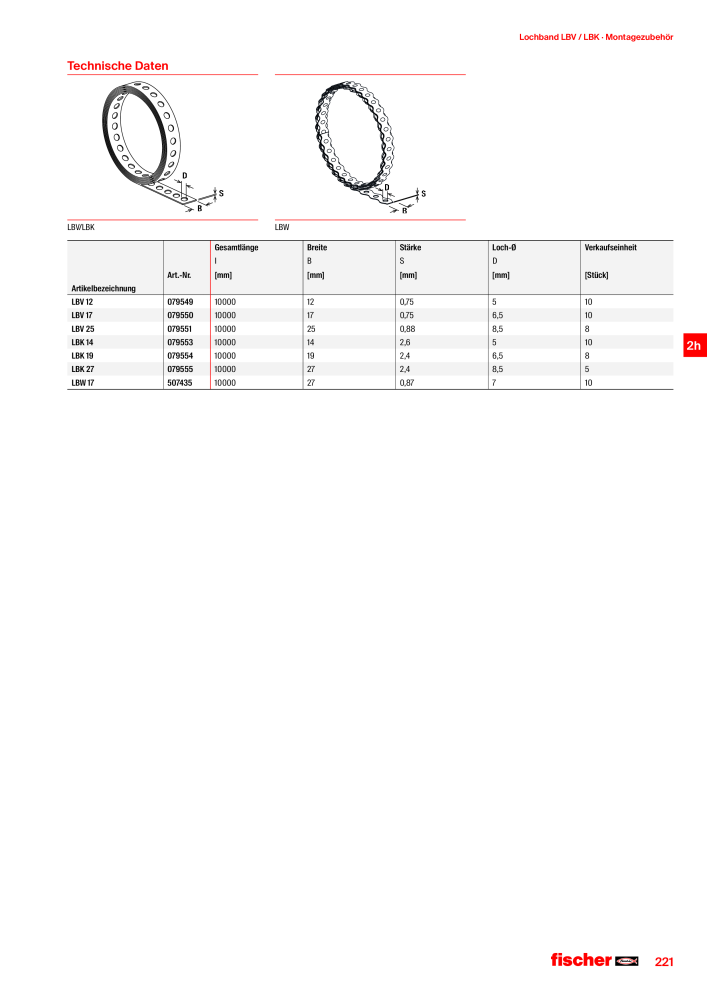 fischer Installationssysteme Hauptkatalog NR.: 582 - Side 221