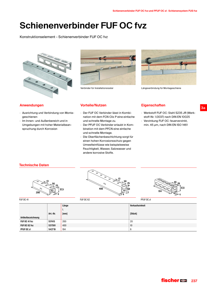 fischer Installationssysteme Hauptkatalog NR.: 582 - Side 237