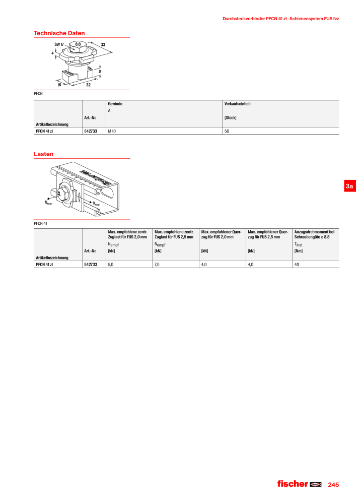 fischer Installationssysteme Hauptkatalog NR.: 582 - Side 245