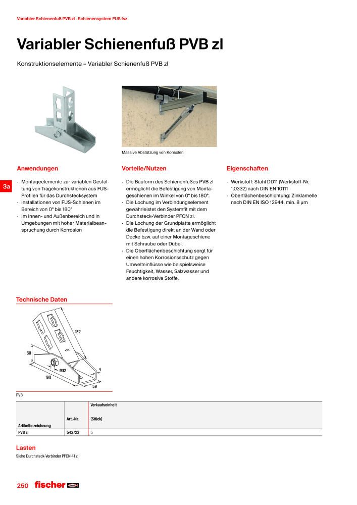 fischer Installationssysteme Hauptkatalog NR.: 582 - Side 250