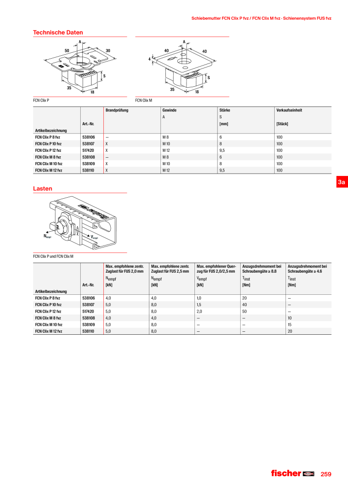 fischer Installationssysteme Hauptkatalog NR.: 582 - Side 259