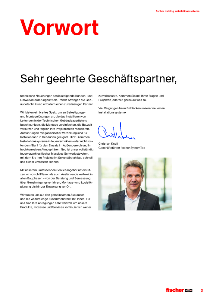 fischer Installationssysteme Hauptkatalog NO.: 582 - Page 3