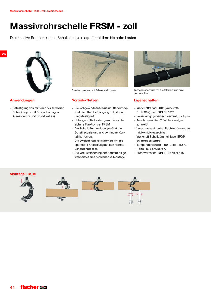 fischer Installationssysteme Hauptkatalog NO.: 582 - Page 44
