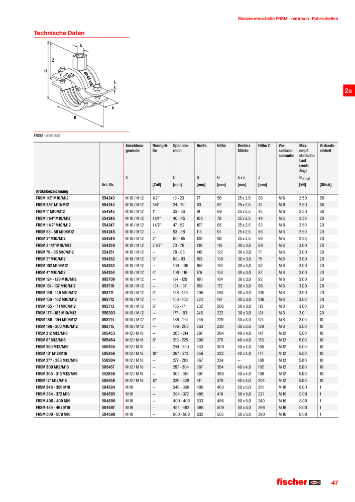 fischer Installationssysteme Hauptkatalog NR.: 582 - Side 47
