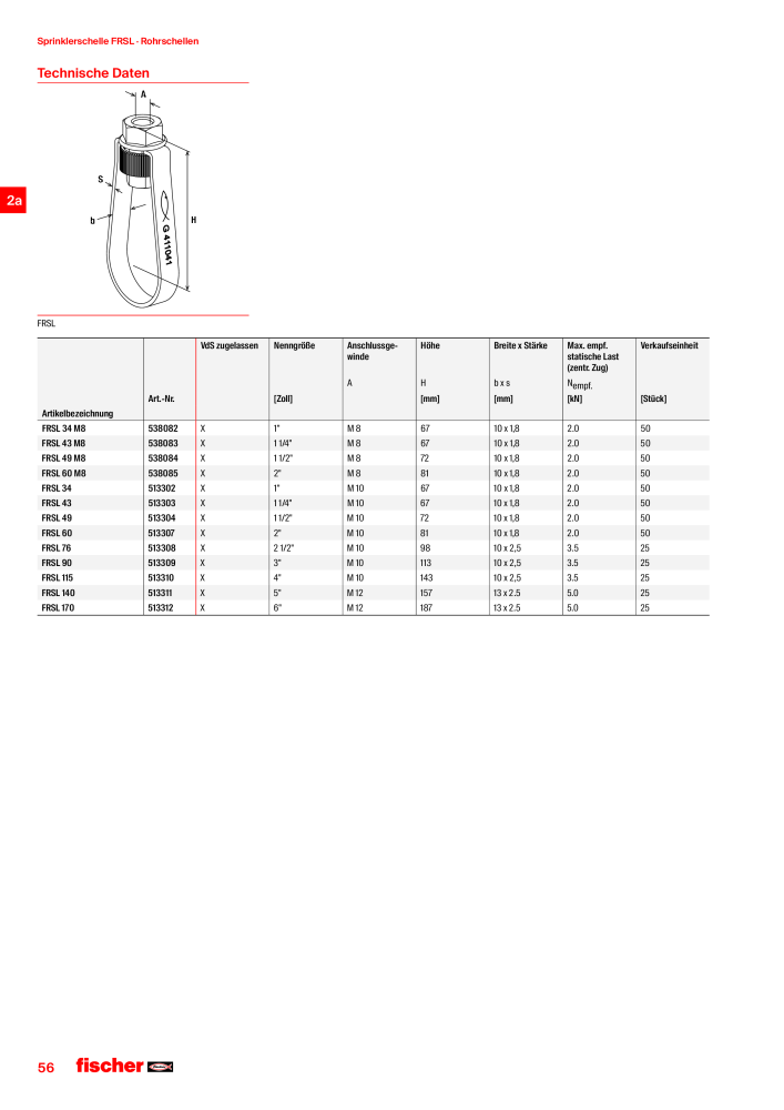fischer Installationssysteme Hauptkatalog NR.: 582 - Side 56