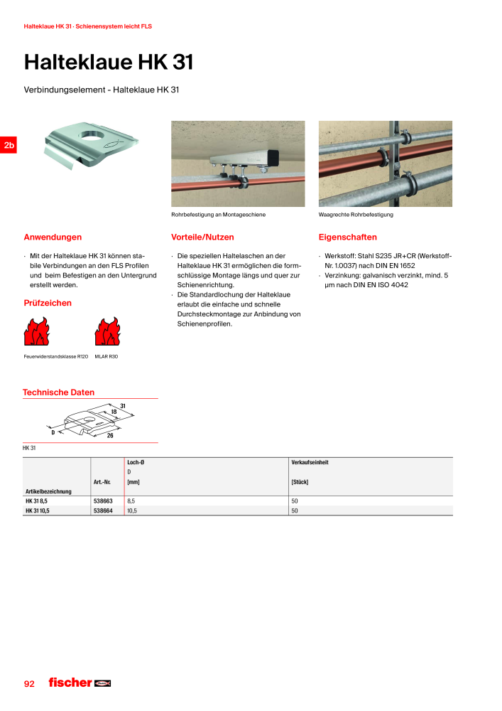 fischer Installationssysteme Hauptkatalog NR.: 582 - Side 92