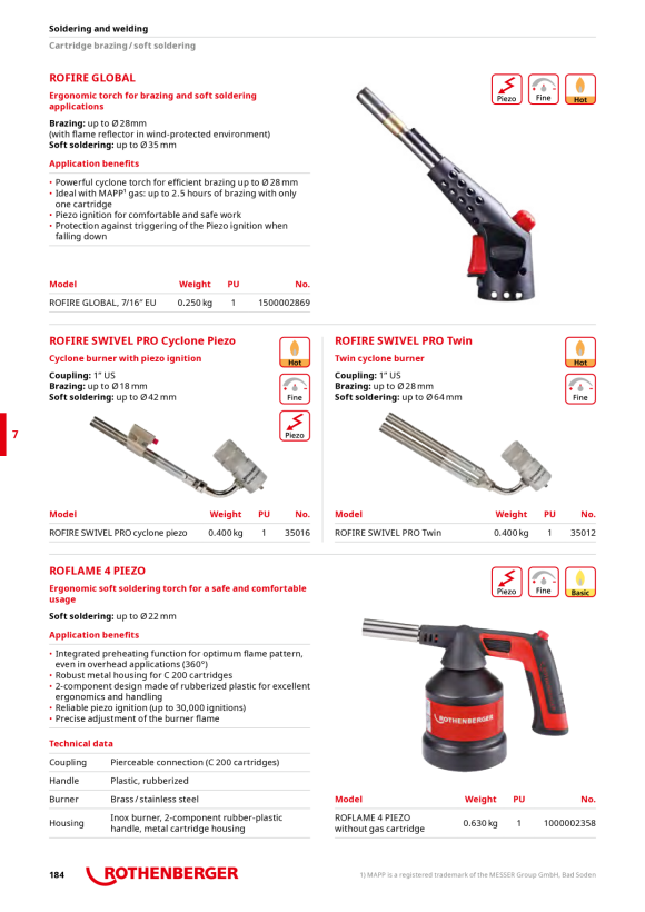Rothenberger Vacuum set for FF 301/402 TS FF35012