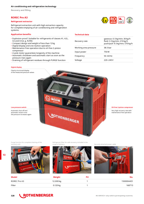 Rothenberger Filtr Rorec / Rorec Pro 168713