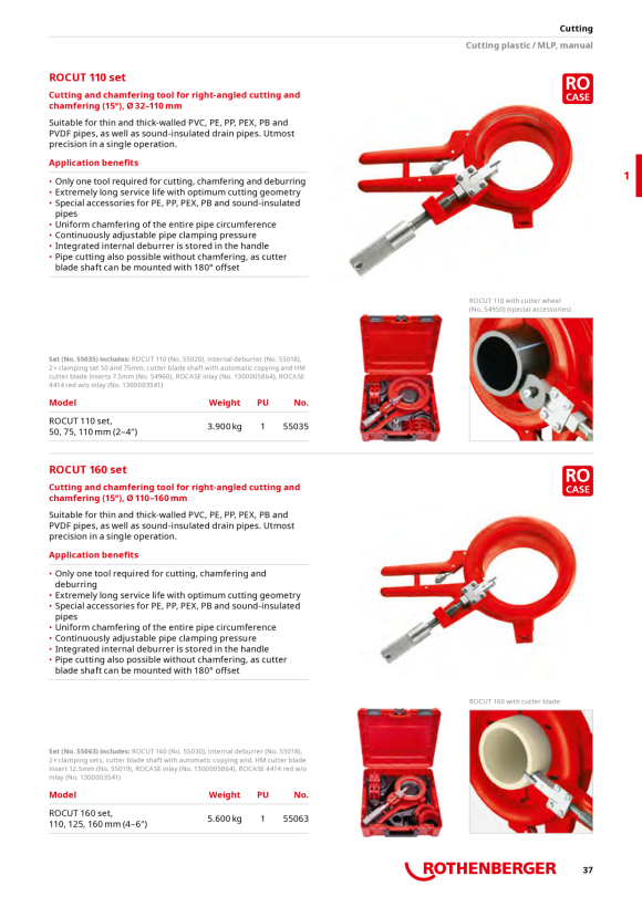 Rothenberger Replacement blade for ROCUT 35 S 55006