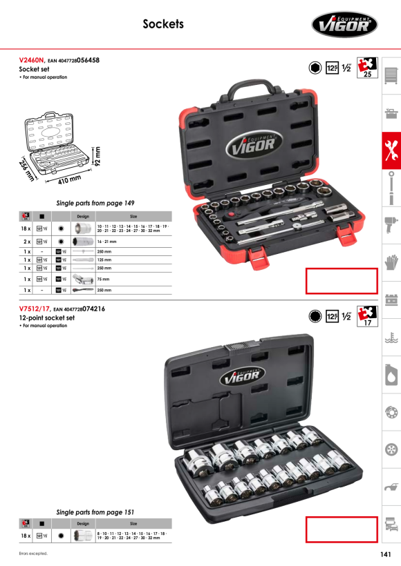 Vigor 3/8” EV Verlängerung 250mm V2030-250-EV