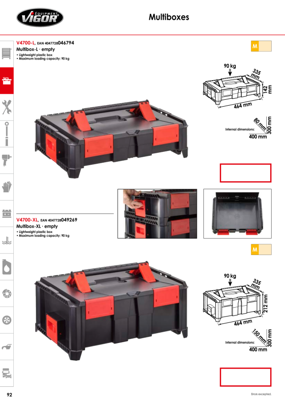 Vigor Schublade Extra-Groß, Series XXL V4481-XXL-7