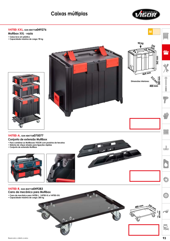 Vigor Schublade Extra-Groß, Series XXL V4481-XXL-7
