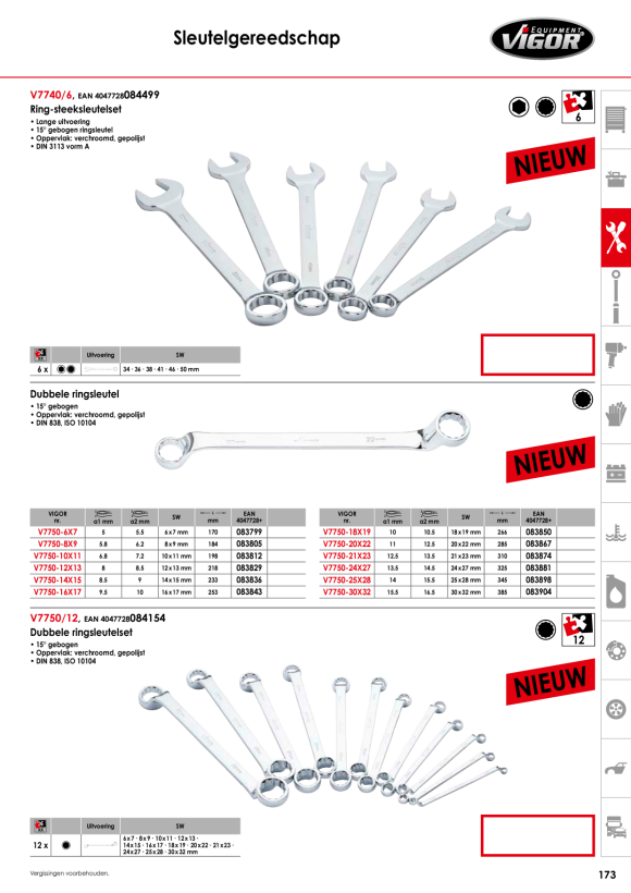Vigor Ring-Maulschlüssel SW 8 V7740-8
