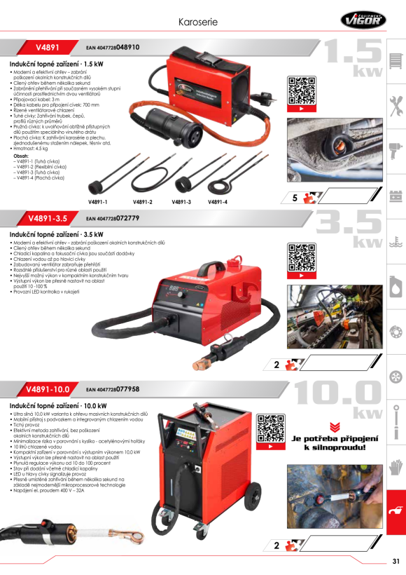 Vigor Induktionsheizgerät 1,5 kW V4891-1.5